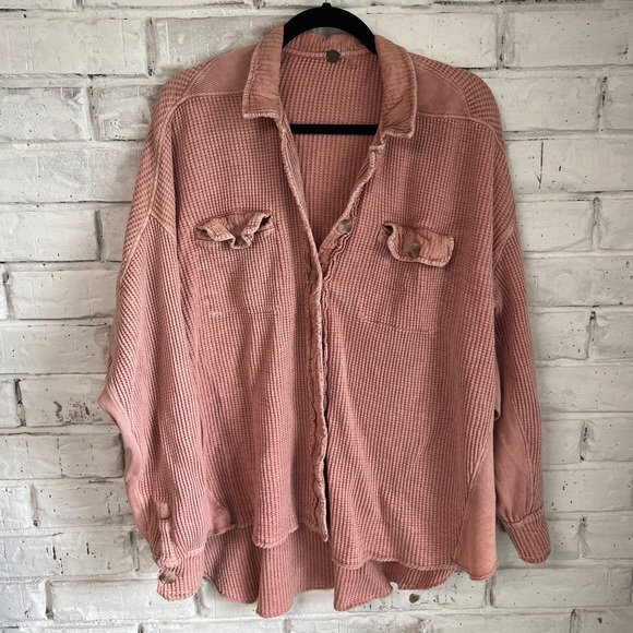 Free People Jackets & Blazers - Free People FP One Scout Waffle thermal Jacket Shacket